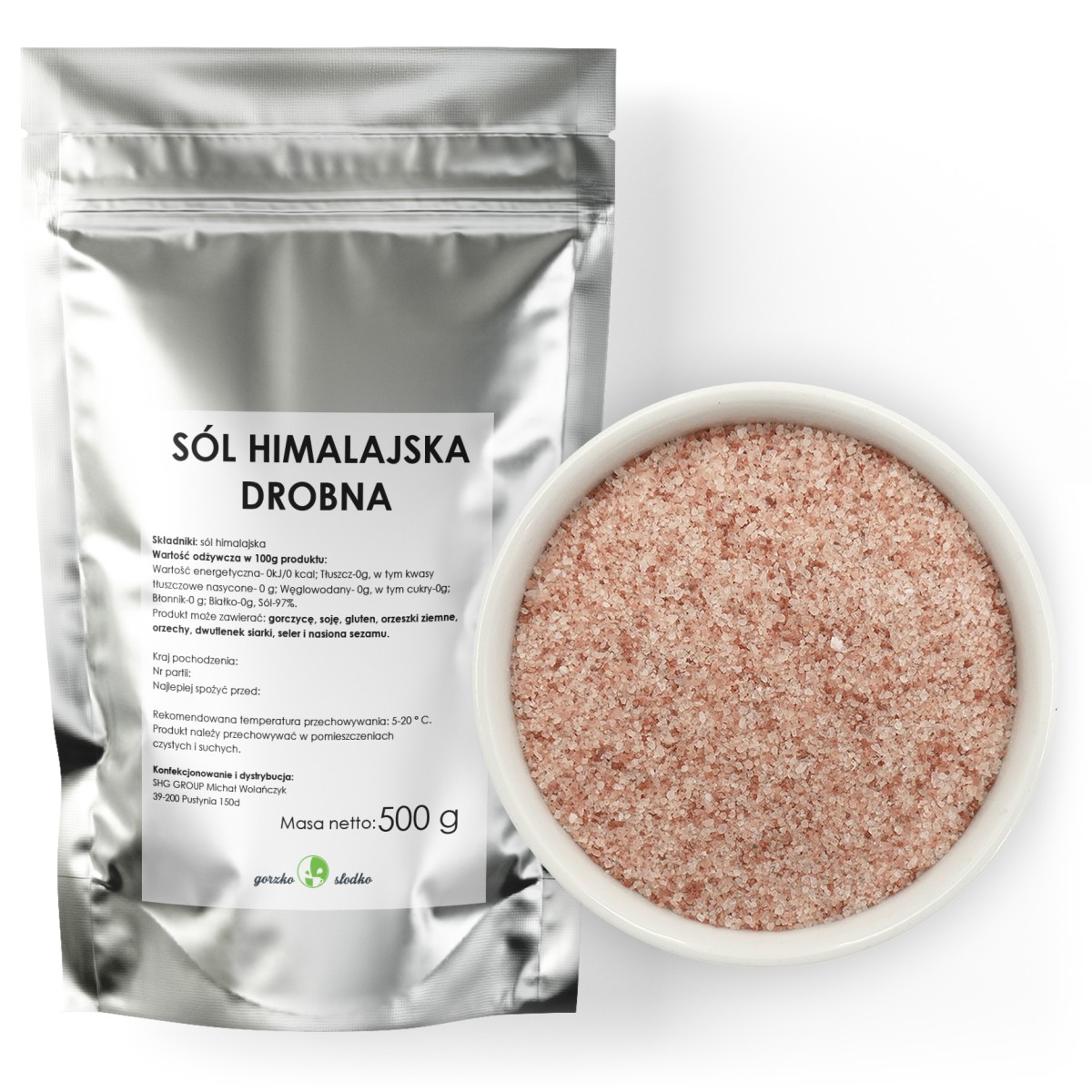 Sól himalajska różowa drobna